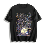Studio Ghibli Totoro Inspired Ghibli Cotton T-Shirt in Black