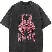 Be Not Afraid Luke 2:10 Angel -BLACK FRIDAYVintage Heavy vintage washed oversized T-shirt in Black