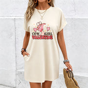 Attire for on Valentine's Day Cotton T-Shirt in White