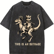 Princess Donut and Mongo vintage washed oversized T-shirt in Black