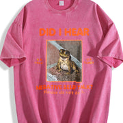 I Hear the Frogs Sing Vintage Washed T-Shirt in Red
