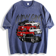 Chevy Gang Chevy Silverado Old School Chevy Truck Classic vintage washed oversized T-shirt in Blue
