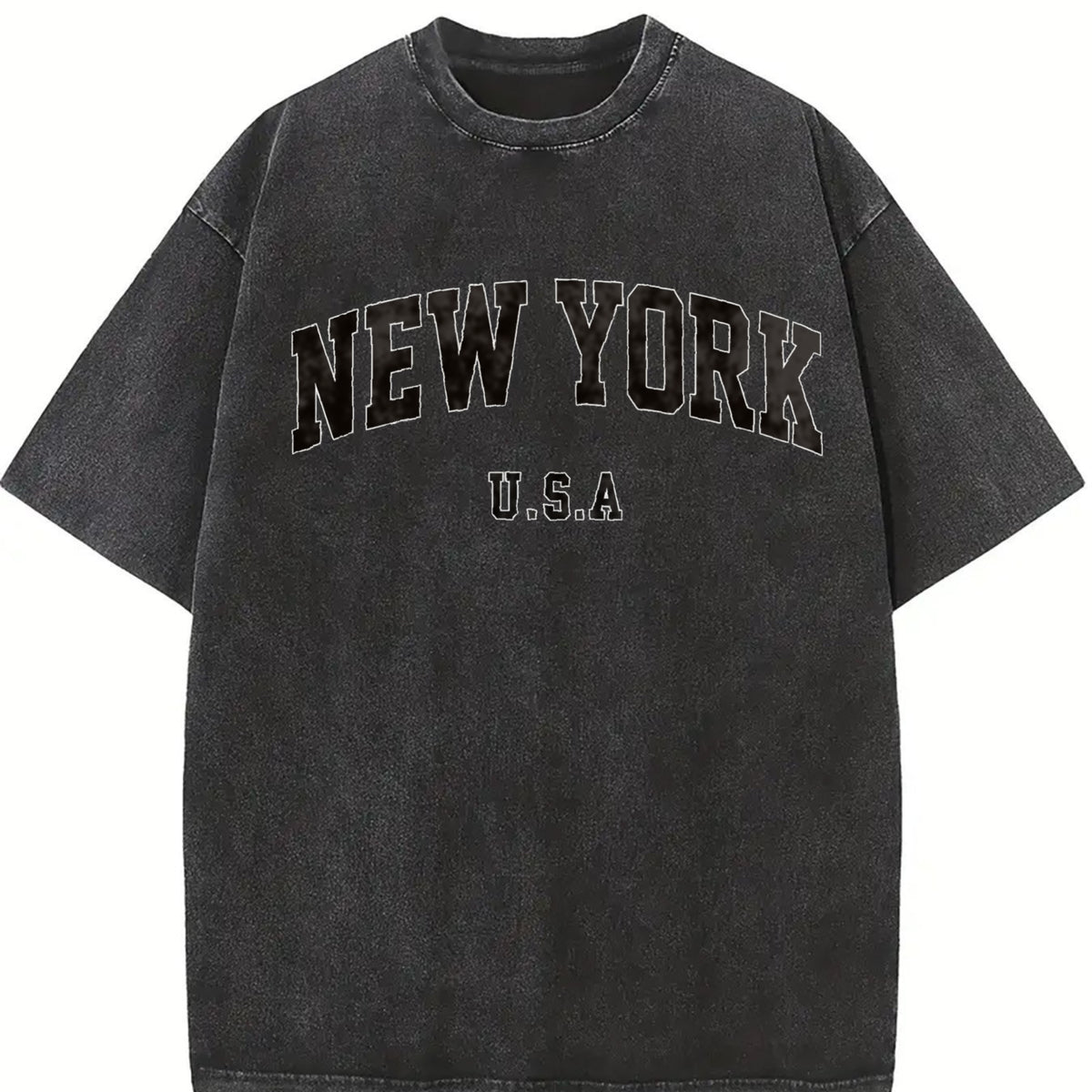 Fun Ideal for Birthdays and Use Vintage Washed T-Shirt in Black