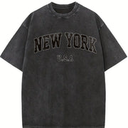 Fun Ideal for Birthdays and Use Vintage Washed T-Shirt in Black