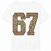 Leopard 67 Six Seven Cotton T-Shirt in White