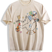 Silly Goose Special Education Teacher Vintage Washed T-Shirt in Beige
