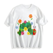 Eat the Rich the Very Hungry Caterpillar Cotton T-Shirt in White