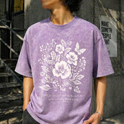 His Mercies Are New Every Morning Vintage Washed T-Shirt in Purple
