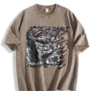 Be Your Own Hero Vintage Washed T-Shirt in Brown