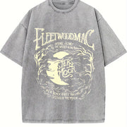 Moon vintage washed oversized T-shirt in Gray