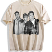 Adam Sandler Adam Sandler Movies Actors Man Shortsleeve vintage washed oversized T-shirt in Beige