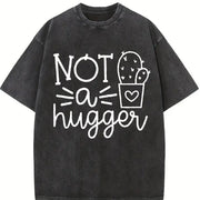 Not a Hugger Cactus Vintage Washed T-Shirt in Black