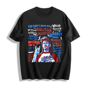 Joe Dirt Merica 4th of July Cotton T-Shirt in Black