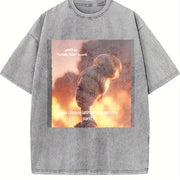 Another Totally Fine Event Dissociating Doll Vintage Washed T-Shirt in Gray