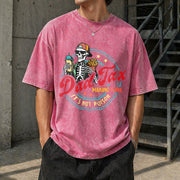 Dad Tax Making Sure It's Not Poison Fathers Day Vintage Washed T-Shirt in Red