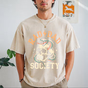 Rad Dad Society Dad Club Vintage Washed T-Shirt in Beige