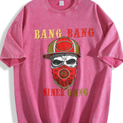 🏈 BANG NINER GANG Vintage Washed T-Shirt in Red