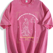 When Injustice Becomes Law Resistance Becomes Duty Vintage Washed T-Shirt in Red