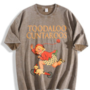 Toodaloo Cuntaroos Vintage Washed T-Shirt in Brown