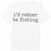 Fishing Lover for Fisherman Cotton T-Shirt in White
