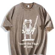 It Was the Tism Frog Vintage Washed T-Shirt in Brown