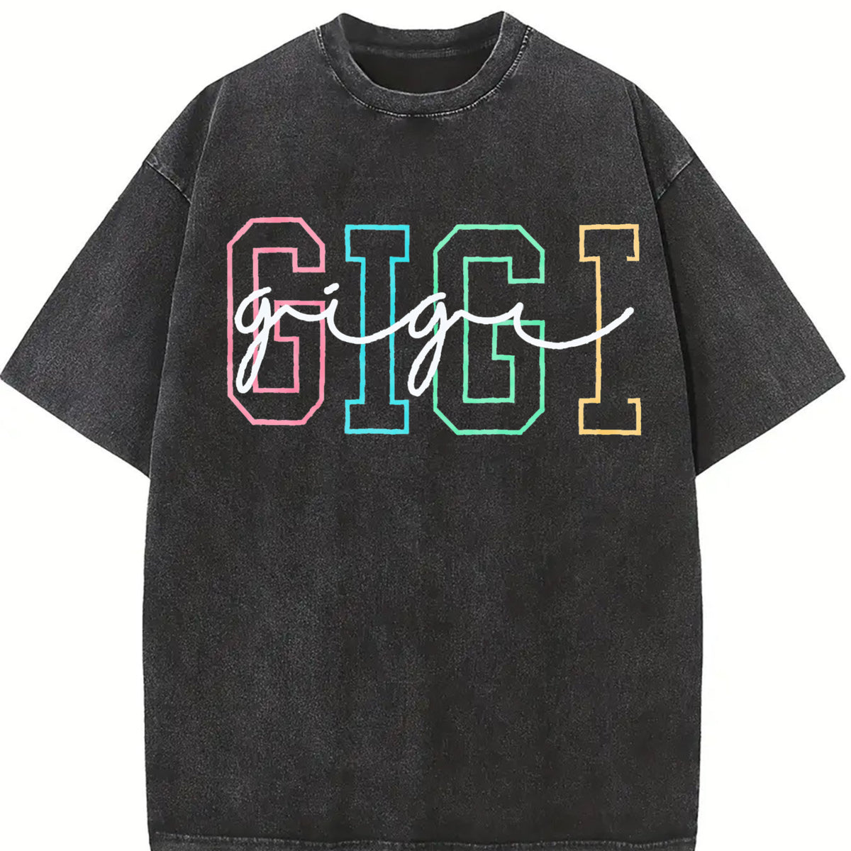 Gigi Cute Gigi for Gigi vintage washed oversized T-shirt in Black