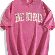 Be Kind Motivational Teacher Vintage Washed T-Shirt in Red