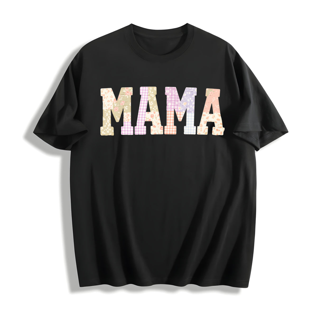Mama GrandmaCore Mother Cotton T-Shirt in Black