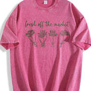 Engagement Engaged Vintage Washed T-Shirt in Red