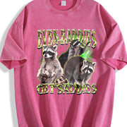 Even Baddies Get Saddies Vintage Washed T-Shirt in Red