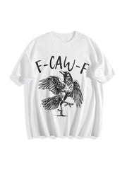 F-caw-f Halloween Cotton T-Shirt in White