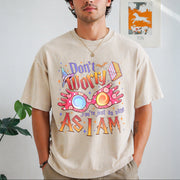 Magical Glasses Wizard Movie Vintage Washed T-Shirt in Beige