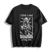 I Need a Long Rest Cotton T-Shirt in Black