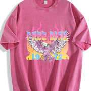 Free Bird 1972 America Vintage Washed T-Shirt in Red