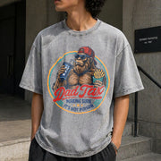 Dad Tax Fathers Day Vintage Washed T-Shirt in Gray