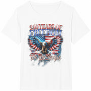 USA 250 Years of Freedom Eagle Cotton T-Shirt in White