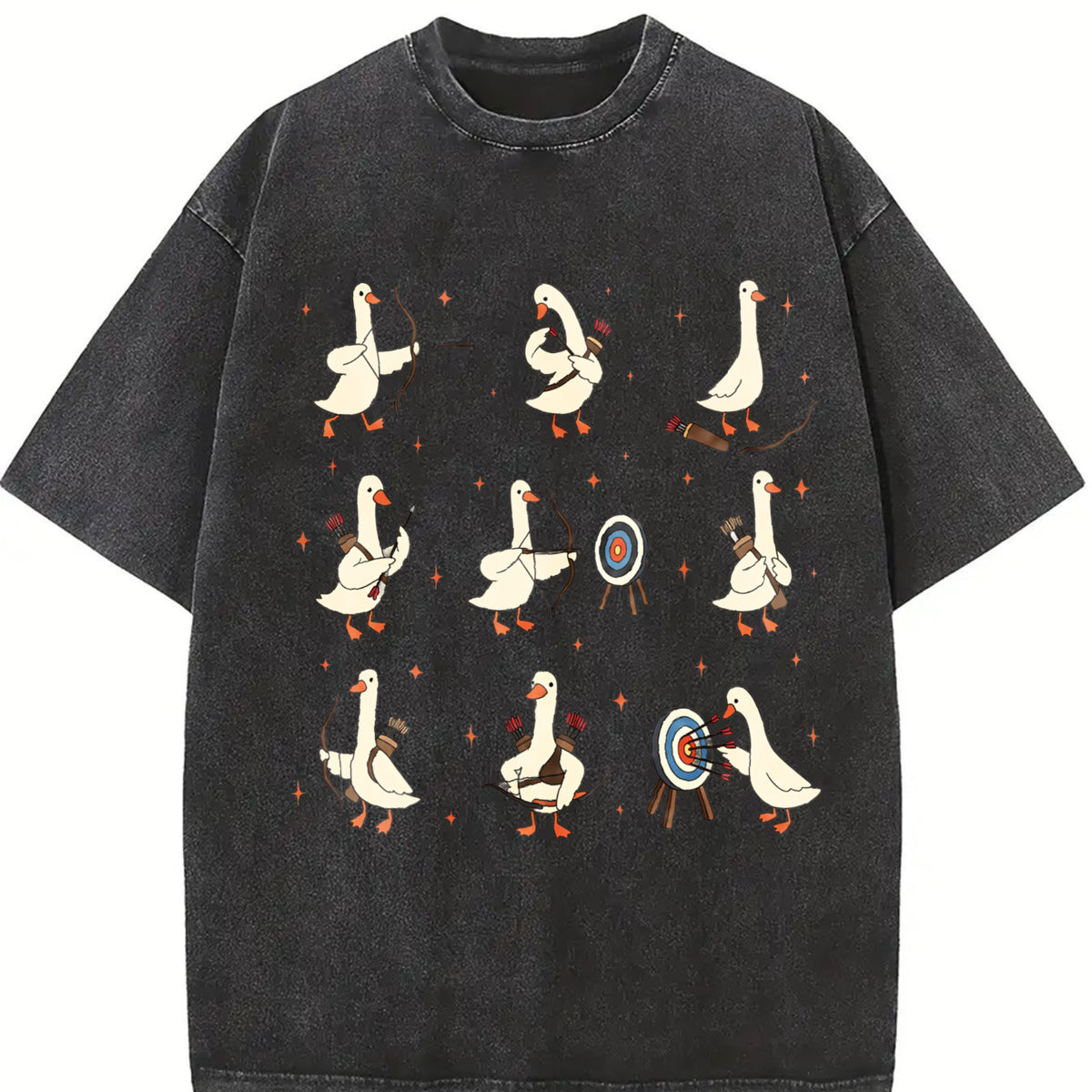 Archery Silly Goose Vintage Washed T-Shirt in Black