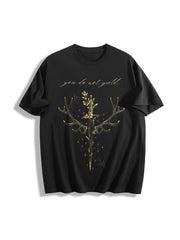 You Do Not Yield to Whatever End Cotton T-Shirt in Black