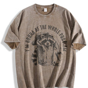 I’m Gonna Be the Whole Problem Vintage Washed T-Shirt in Brown