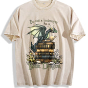 Short-sleeve for Seasons Vintage Washed T-Shirt in Beige
