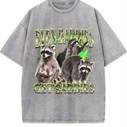 Even Baddies Get Saddies Vintage Washed T-Shirt in Gray