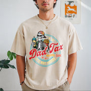 Dad Tax Making Sure It's Not Poison Fathers Day Vintage Washed T-Shirt in Beige