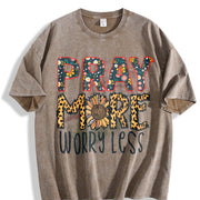 Retro - Thick Spring Vintage Washed T-Shirt in Brown