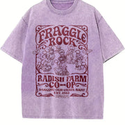 Fraggle Rock Radish Farm Vintage Washed T-Shirt in Purple