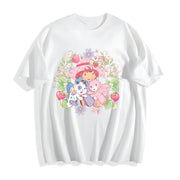 Strawberry Shortcake Cotton T-Shirt in White