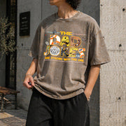 The Dad Jokes Are Strong with This One Vintage Washed T-Shirt in Brown