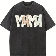 Camo Malard Duck Mama Vintage Washed T-Shirt in Black