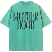 Mother Hood Mama Vintage Washed T-Shirt in Blue
