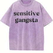 Sensitive Gang Vintage Washed T-Shirt in Purple