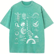Stevie Nicks Tracklist Vintage Washed T-Shirt in Blue